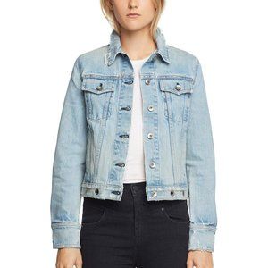RAG & BONE Grommet Denim Jacket In Avenida Eyelet